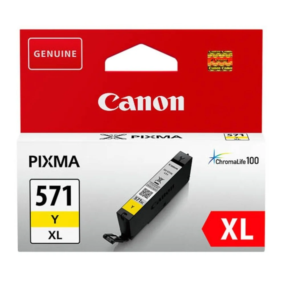 Canon CLI-571 XL Printer Ink Cartridge Yellow - 0334C001