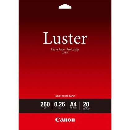 Canon LU-101 Luster Photo Paper Pro A4 - 20 Sheets - 6211B006