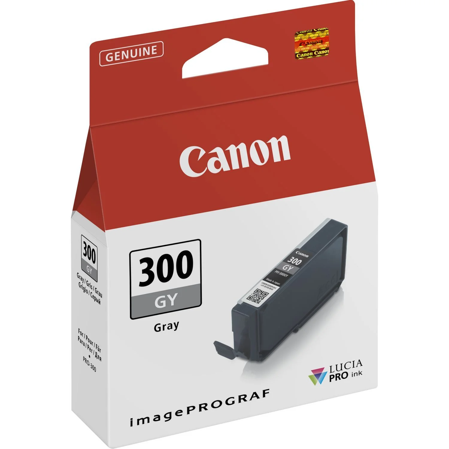 Canon PFI-300GY Grey Printer Ink Cartridge - 4200C001