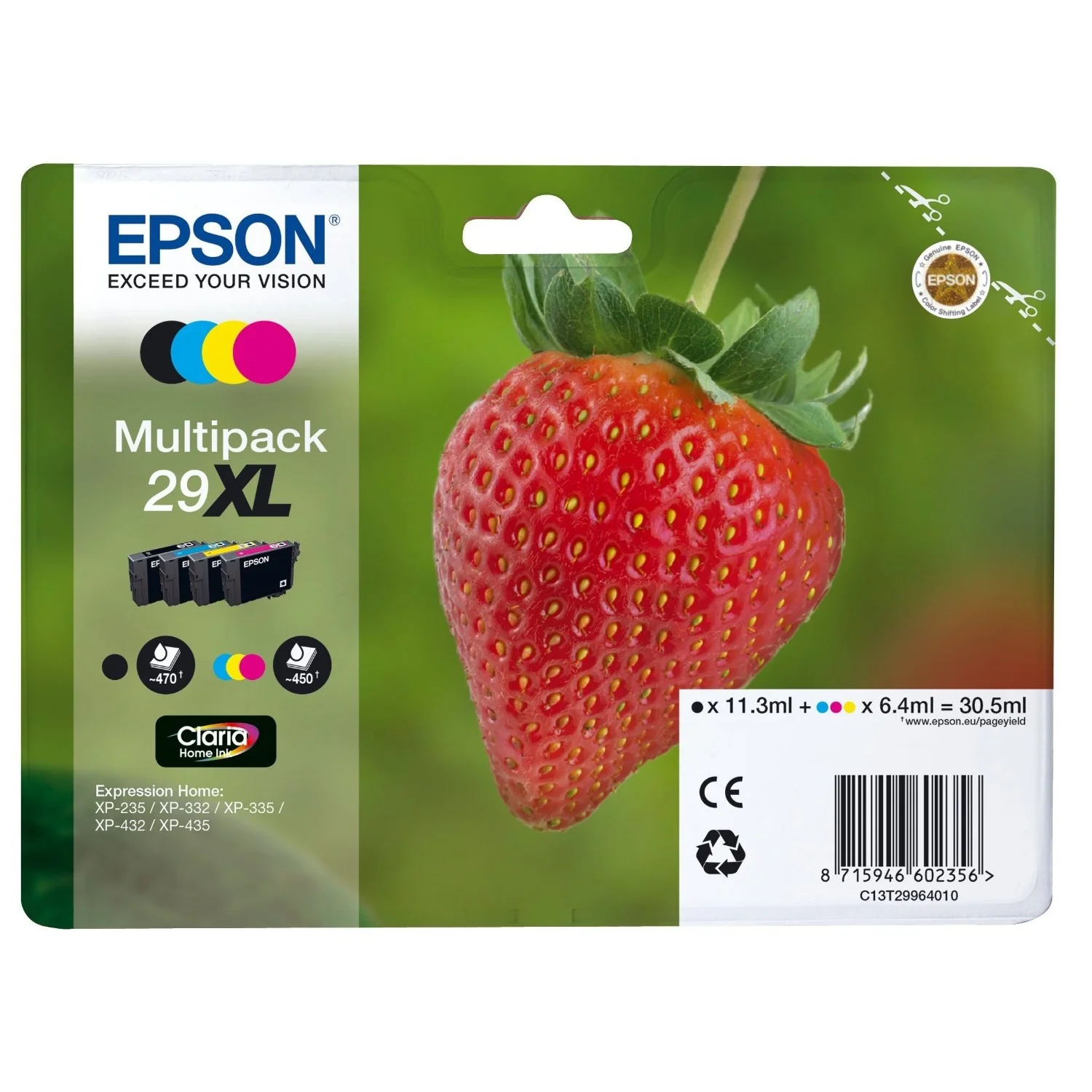 Epson Original 4-Colour T29 XL Claria Premium Ink Pack