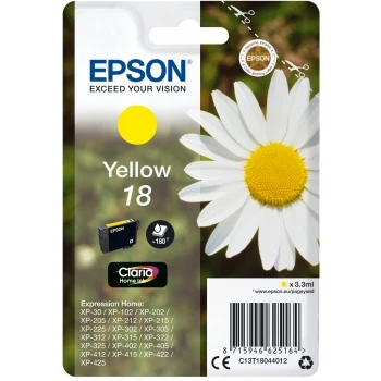 Epson Original T18 Yellow Inkjet Cartridge (Daisy)