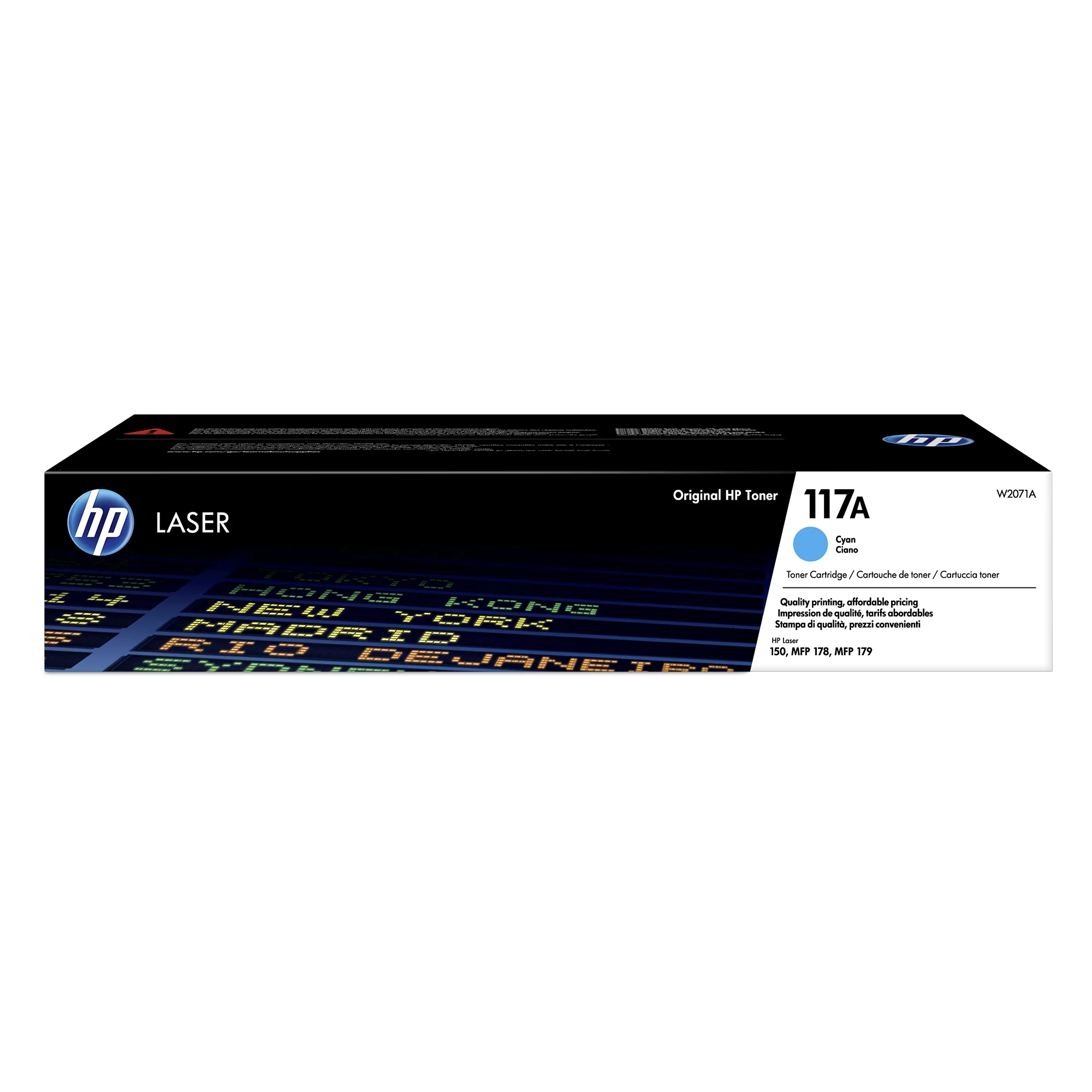 HP 117A Cyan Original Laser Toner Cartridge - W2071A