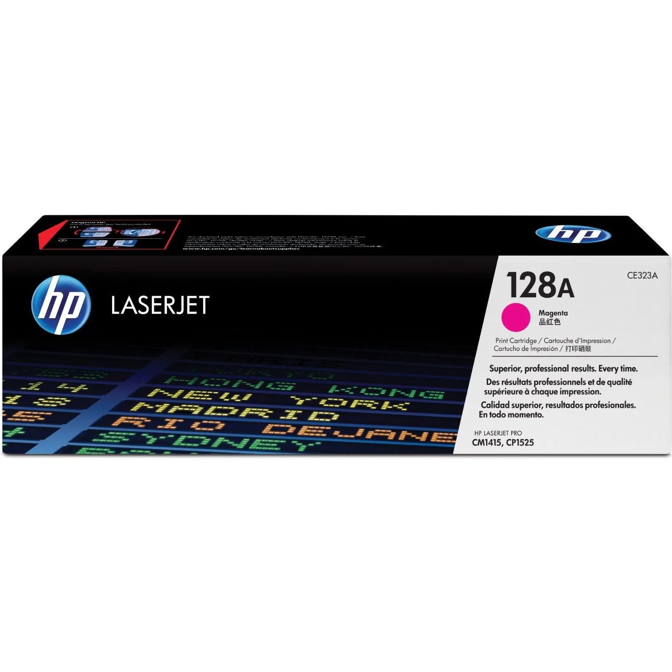 HP 128A Magenta Original LaserJet Toner Cartridge Page Yield 1300 (P/N CE323A)