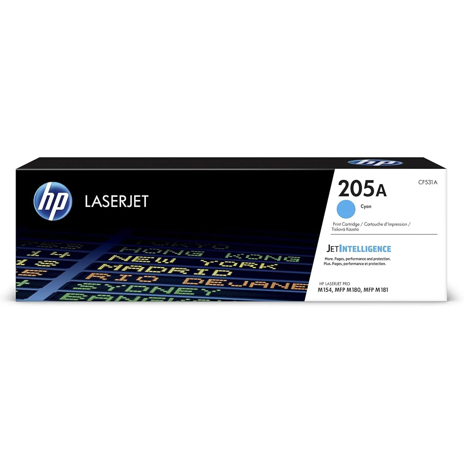 HP 205A Original LaserJet Toner Cartridge, Cyan, Single Pack