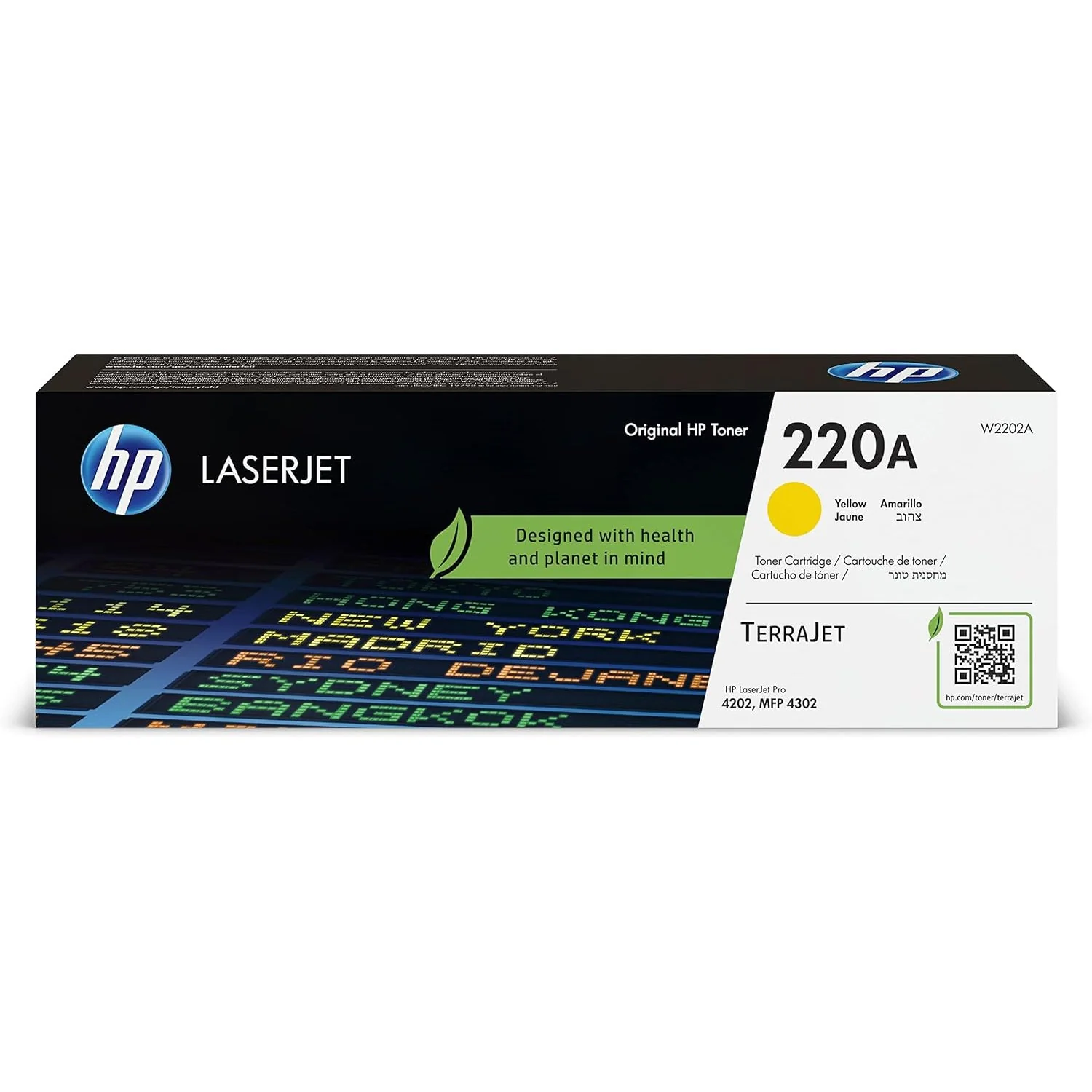 HP 220A Yellow Original Laserjet Toner Cartridge - W2202A