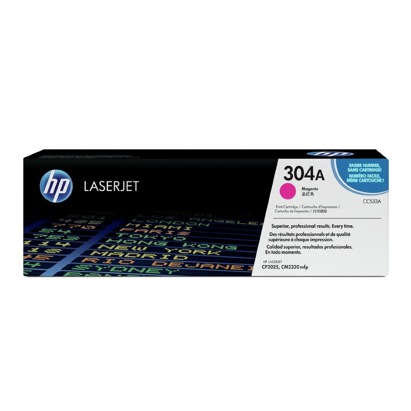 HP 304A Magenta Original LaserJet Toner Cartridge Page Yield 2800 (CC533A)