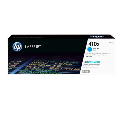 HP 410X High Yield Cyan Original LaserJet Toner Cartridge Page Yield 5000 (CF411X)