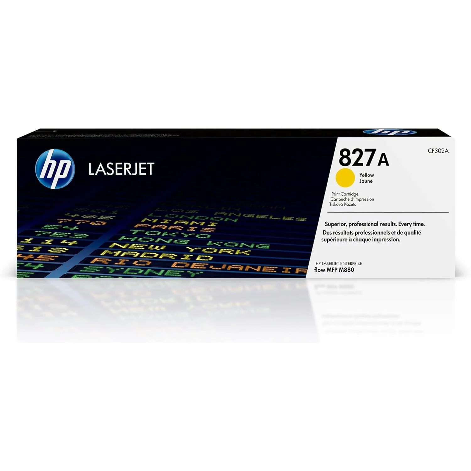 HP 827A Original LaserJet Toner Cartridge, Yellow, Single Pack
