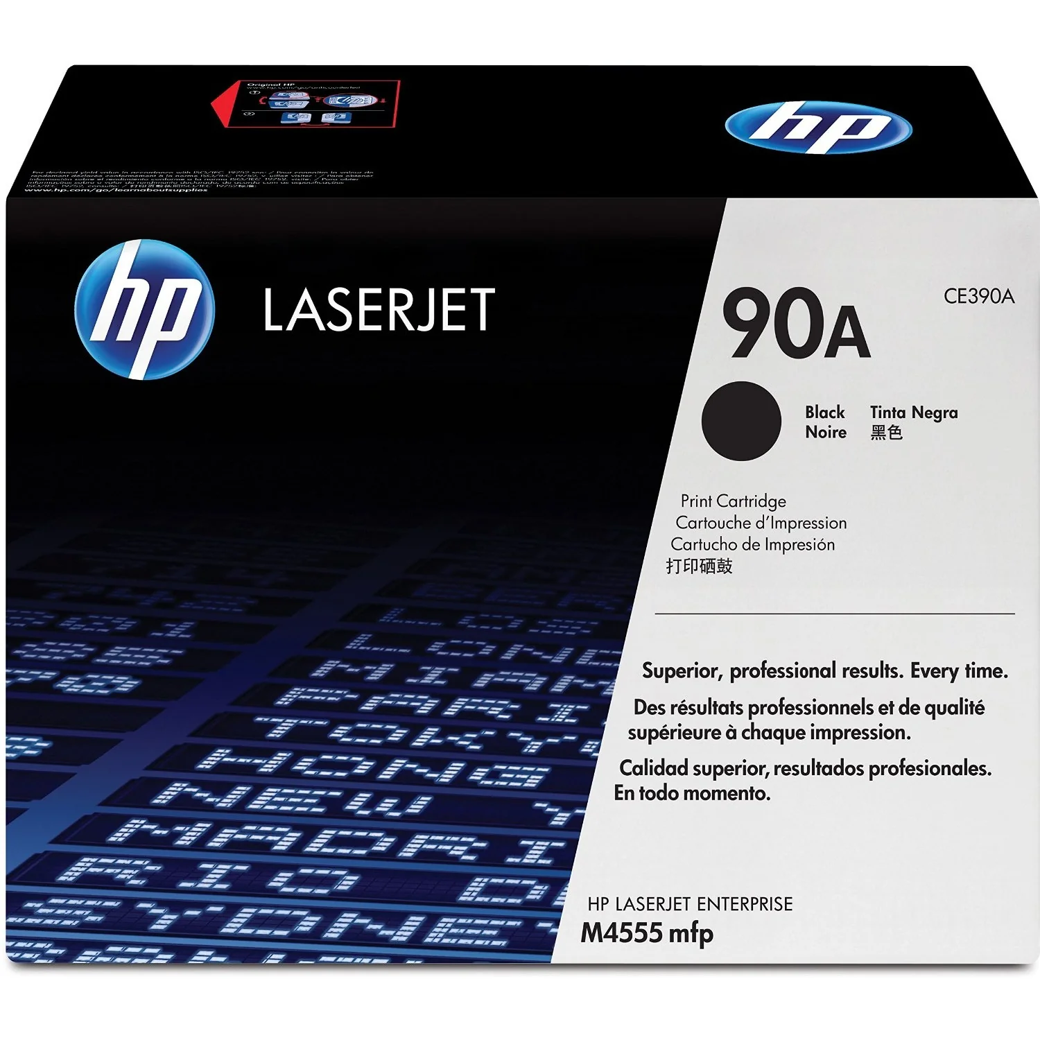 HP 90A Black Original LaserJet Toner Cartridge - CE390A