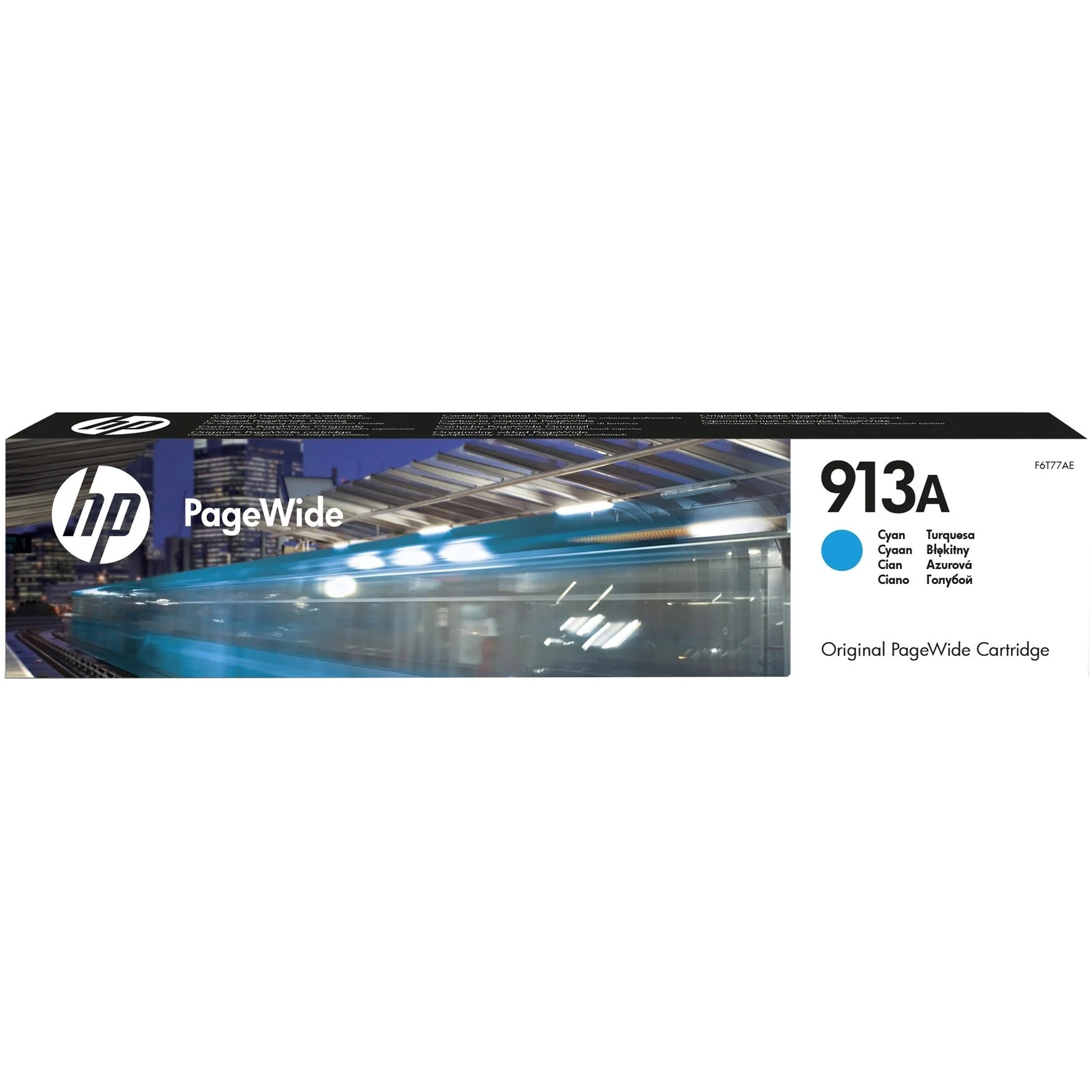 HP 913A Cyan Original Pagewide Ink Cartridge Page Yield 3000 (P/N F6T77AE)