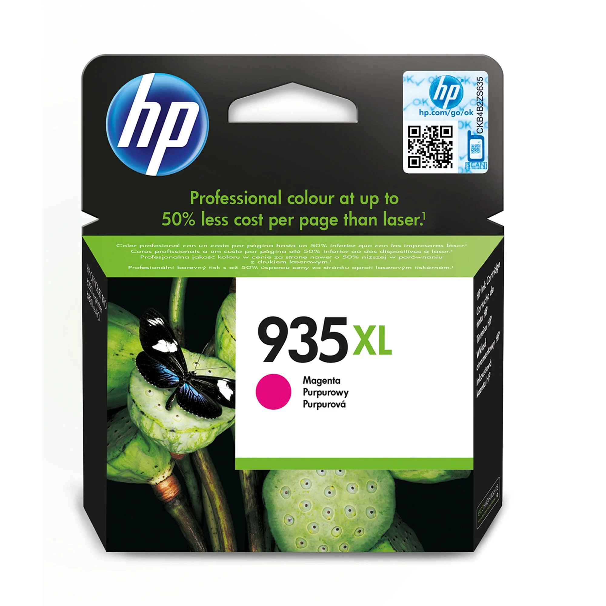HP 935XL High Capacity Magenta Original Ink Cartridge - C2P25AE