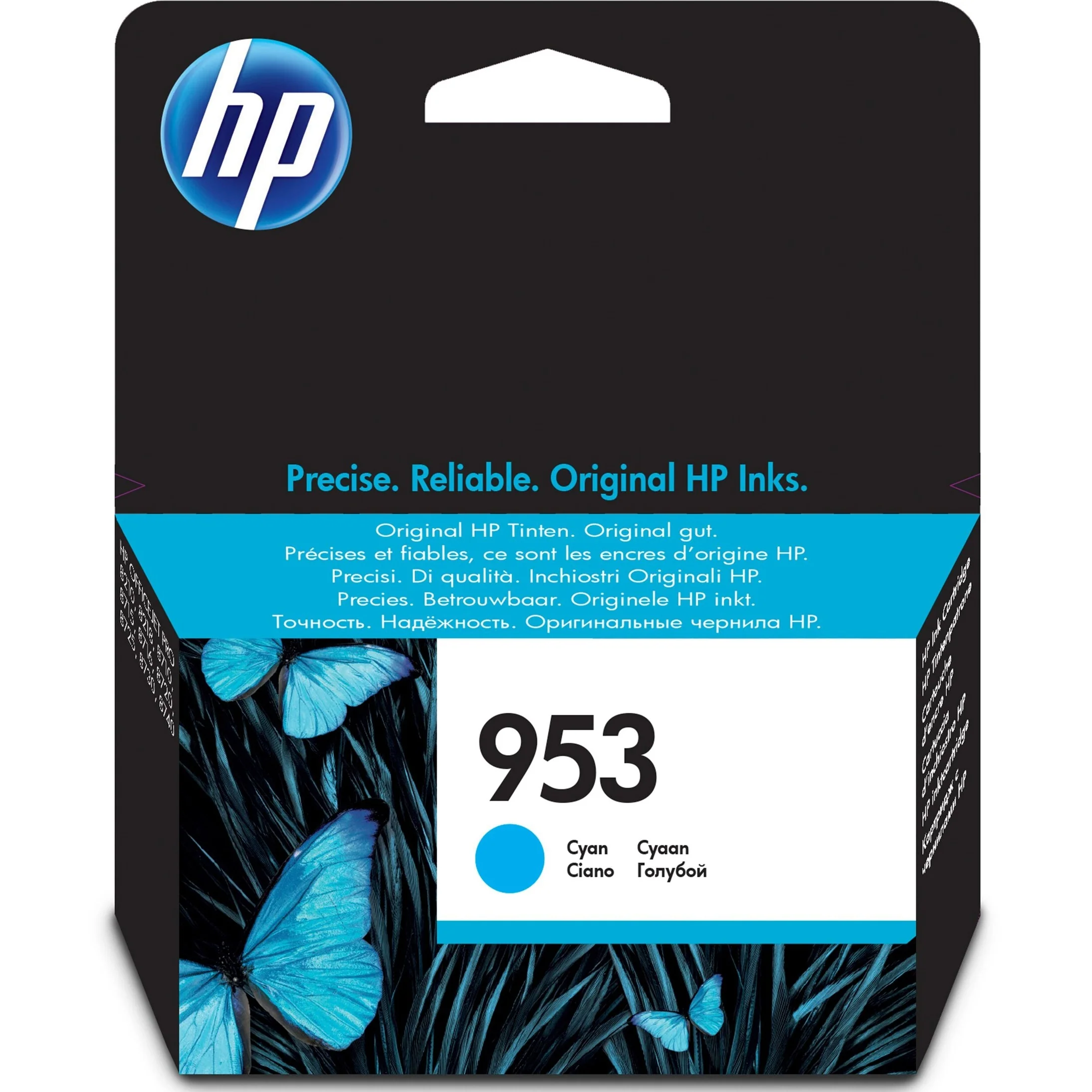 HP 953 Standard Yield Original Cyan Ink Cartridge  -F6U12AE